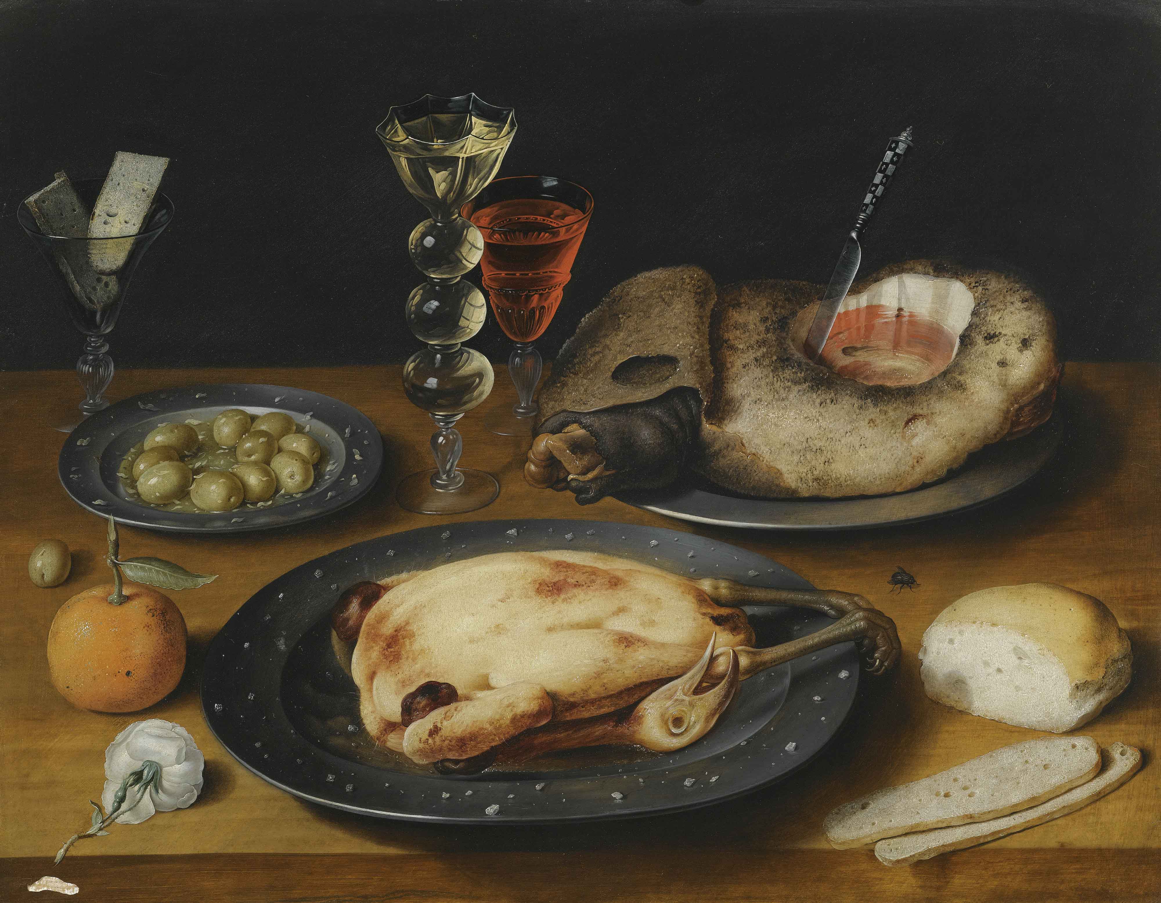 Still Life of a Roast Chicken